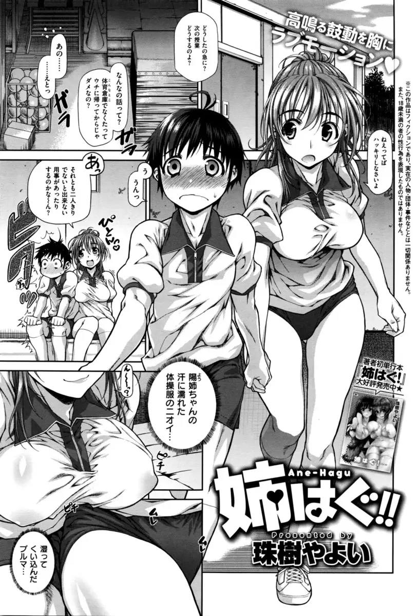 【エロ漫画】お姉ちゃんと近親相姦をしてすっかり彼女の虜になった弟君。巨乳でブルマなお姉ちゃんについ勃起して、友達に内緒でフェラチオをされて。汗で透け透けのおっぱいやパイパンマンコを弄り、アナルファックまでしてしまう